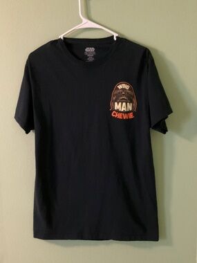 Star Wars Black Short Sleeve Chewbacca 'Man Chewie' Graphic Tee